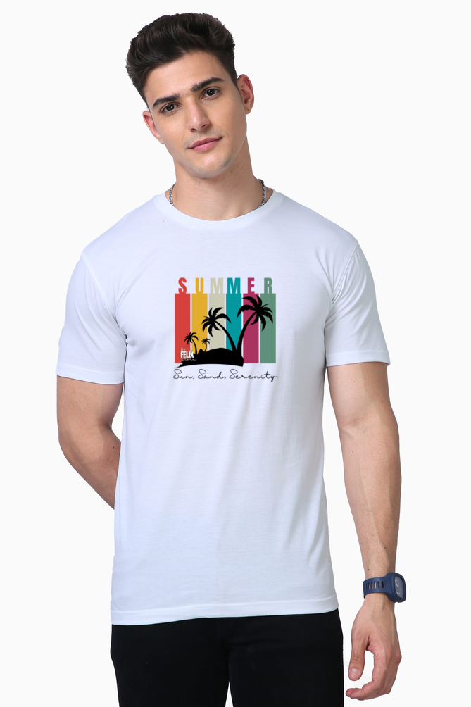 Sun, Sand, Serenity Supima T-Shirt - The Felix Store
