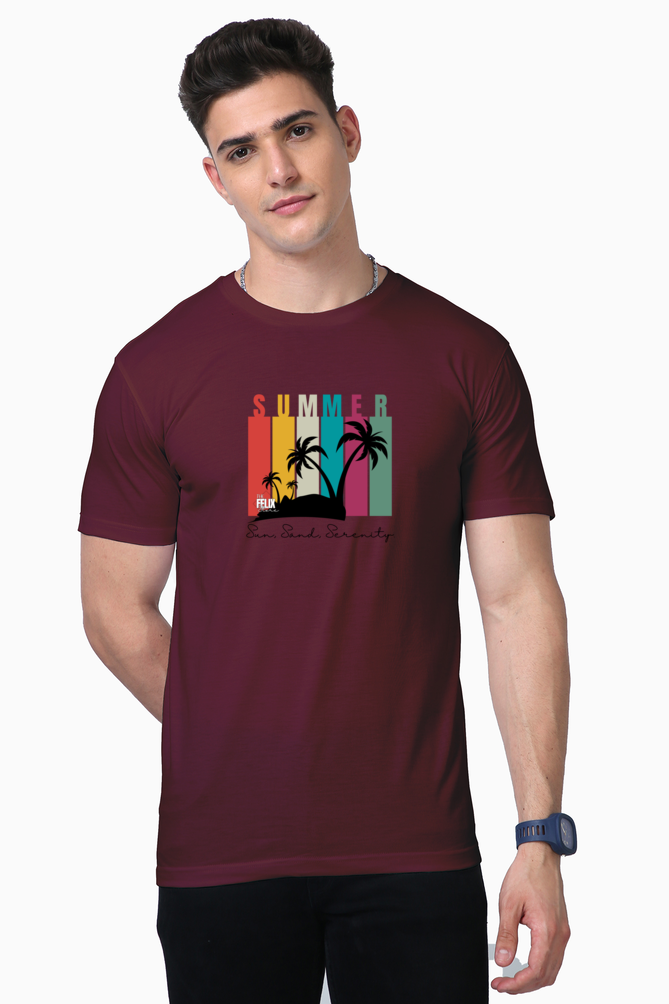 Sun, Sand, Serenity Supima T-Shirt - The Felix Store