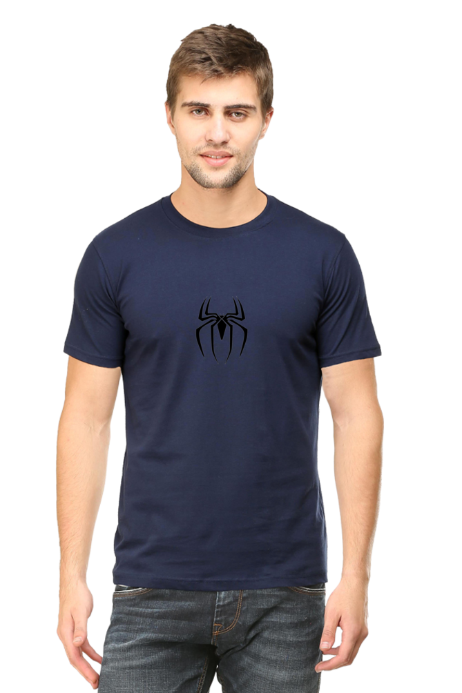 Male Round Neck Half Sleeve Classic Black S - The Felix Store