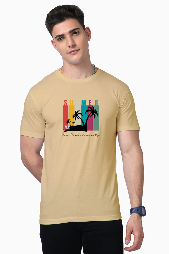 Sun, Sand, Serenity Supima T-Shirt - The Felix Store