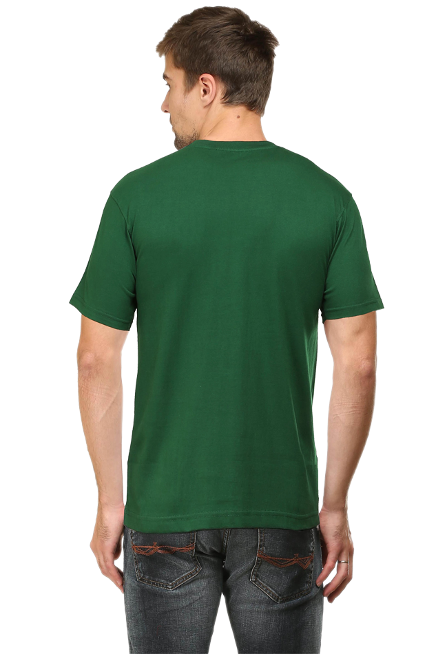 Male Round Neck Half Sleeve Classic Black S - The Felix Store