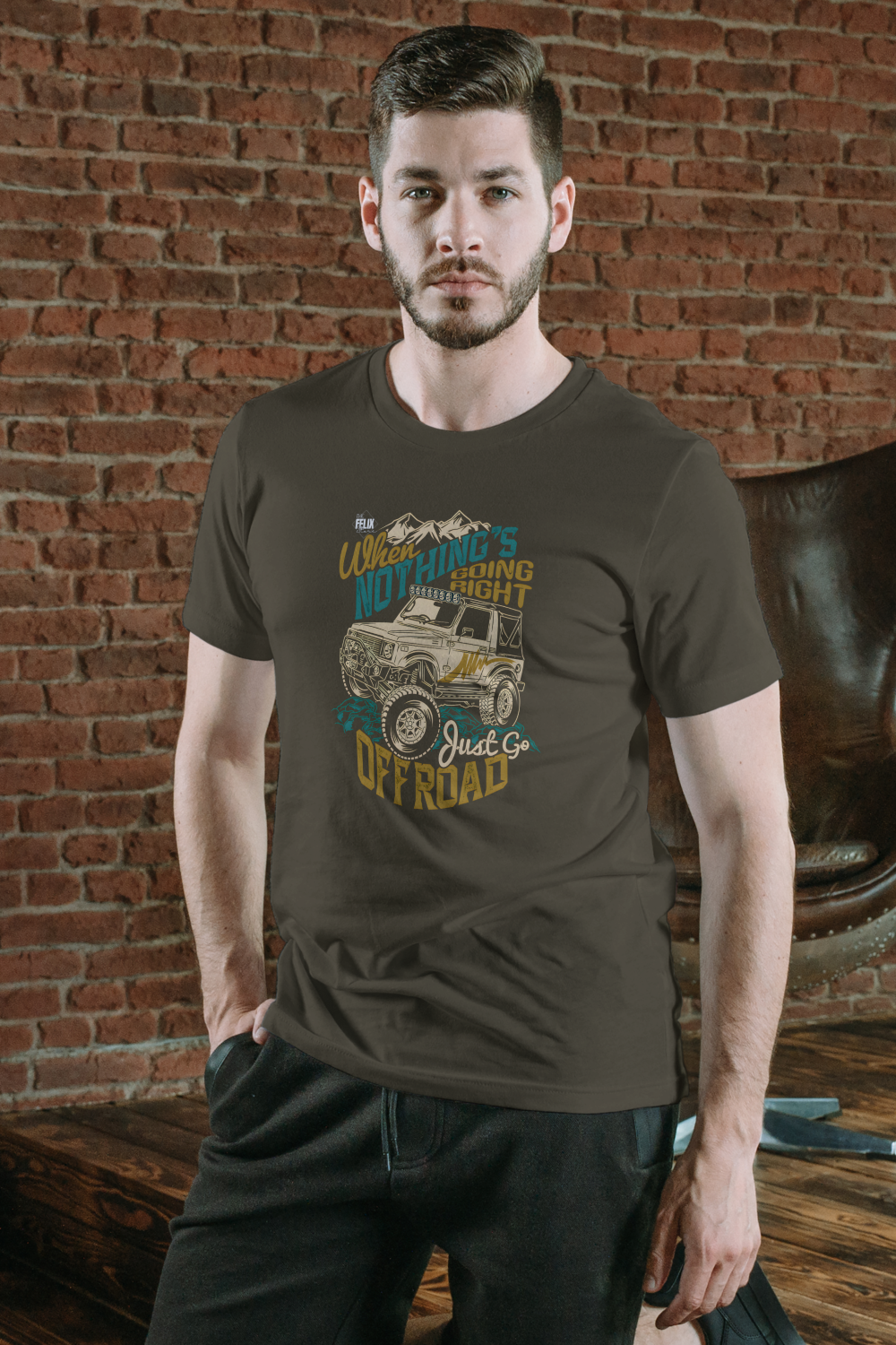 Off-Road Gypsy T-Shirt with 4x4 adventure graphic for Jeep and truck lovers