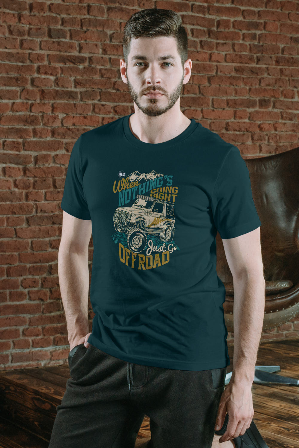 Off-Road Gypsy T-Shirt with 4x4 adventure graphic for Jeep and truck lovers