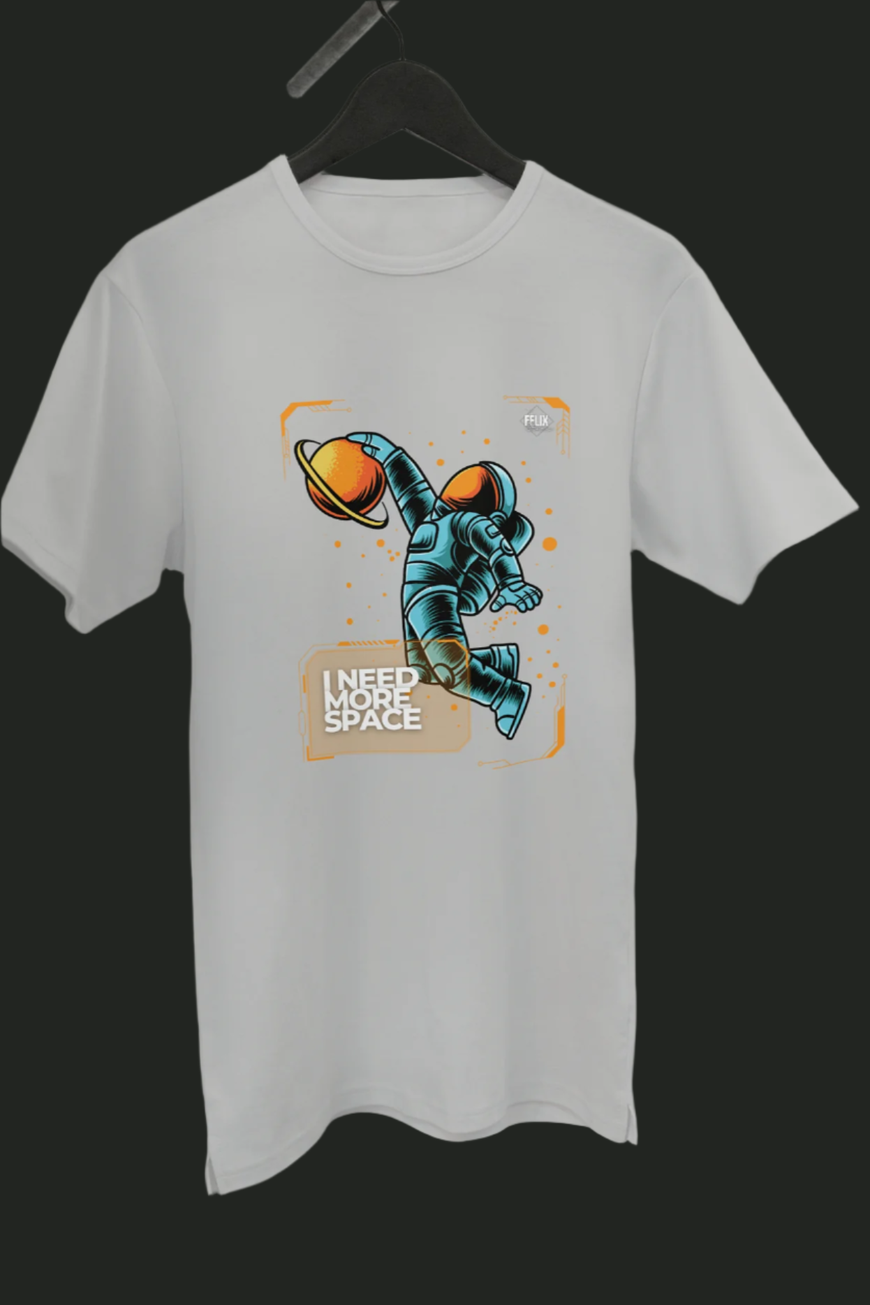 I Need More Space Astronaut T-shirt | Fun Graphic Tee | The Felix Store - The Felix Store