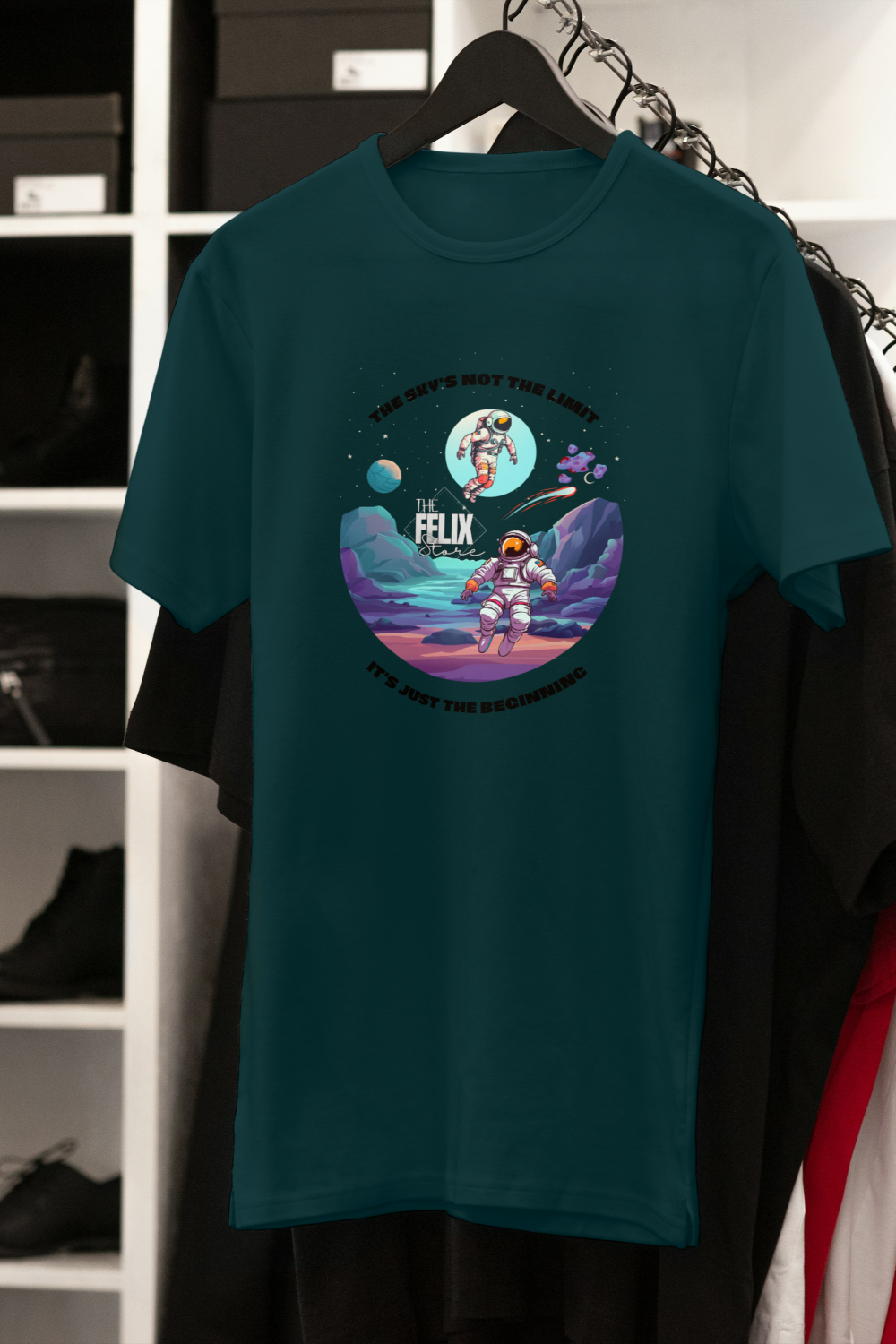 Men’s Astronaut Graphic T-Shirt - 'I Need More Space' | The Felix Store - The Felix Store