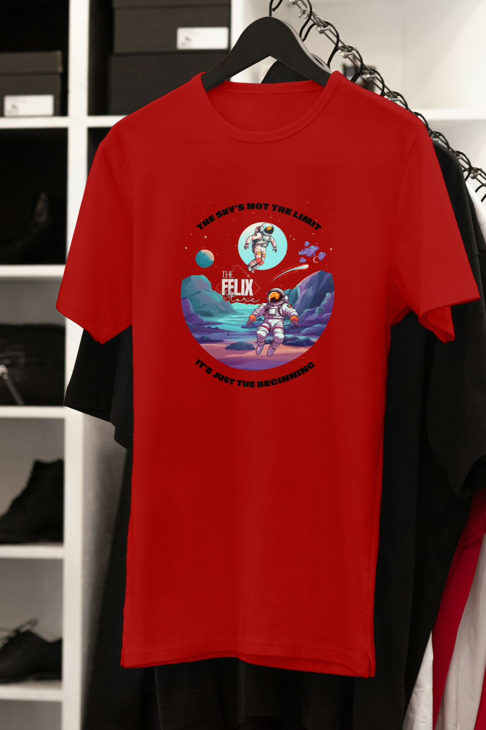 Men’s Astronaut Graphic T-Shirt - 'I Need More Space' | The Felix Store - The Felix Store