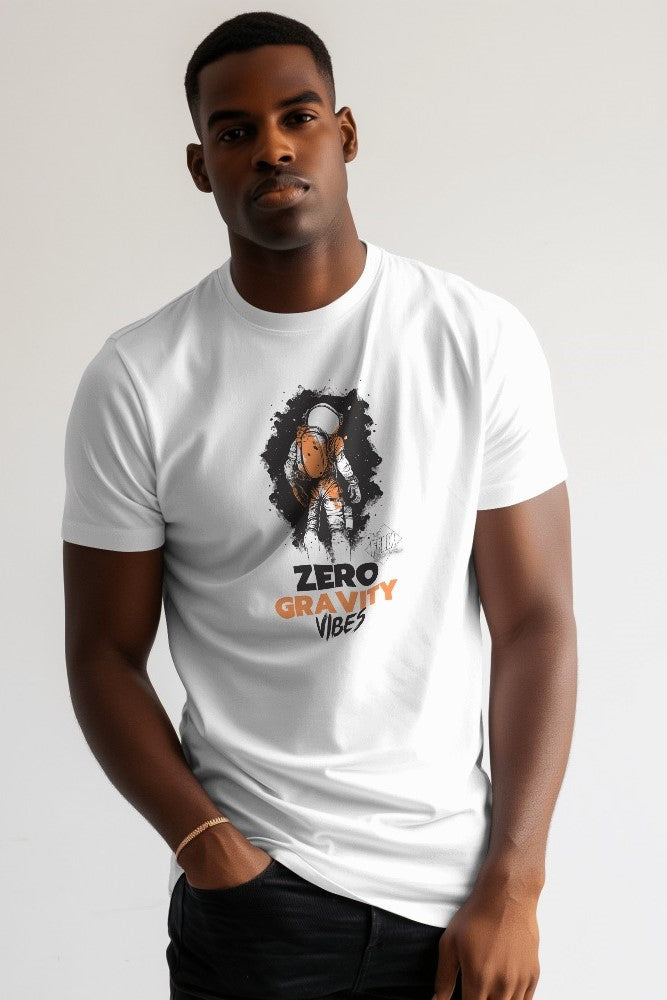 Astronaut "Zero Gravity Vibes" Graphic T-Shirt - The Felix Store - The Felix Store