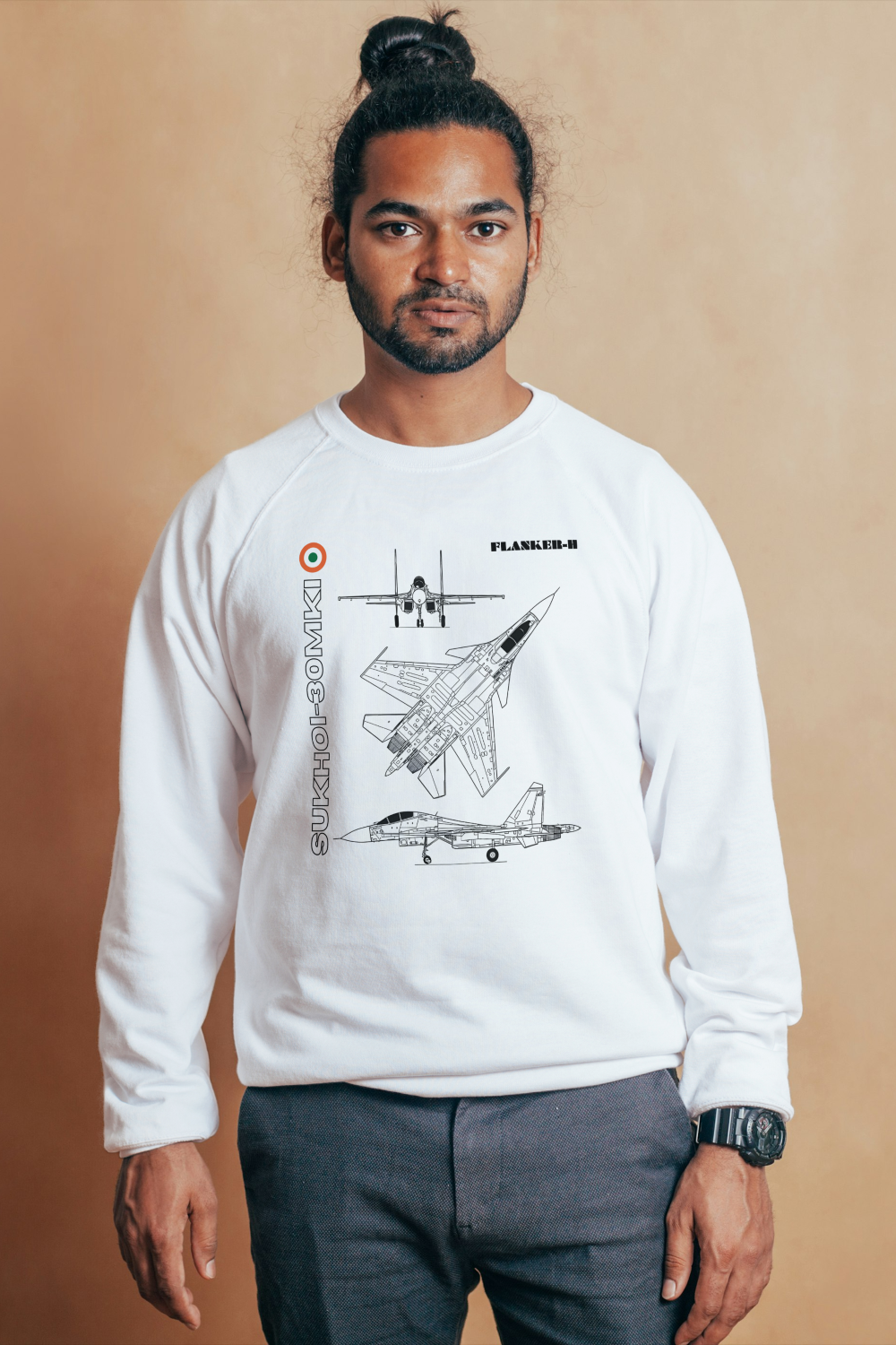 Men’s Sukhoi 30 Print Sweatshirt | The Felix Store - The Felix Store