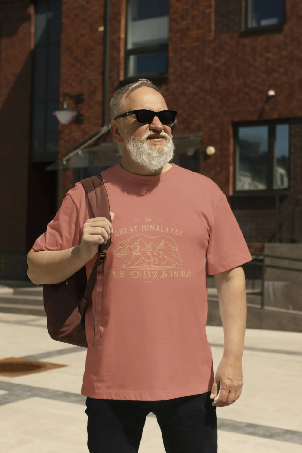 Men’s Premium Round Neck T-shirt | The Great Himalayas | The Felix Store - The Felix Store
