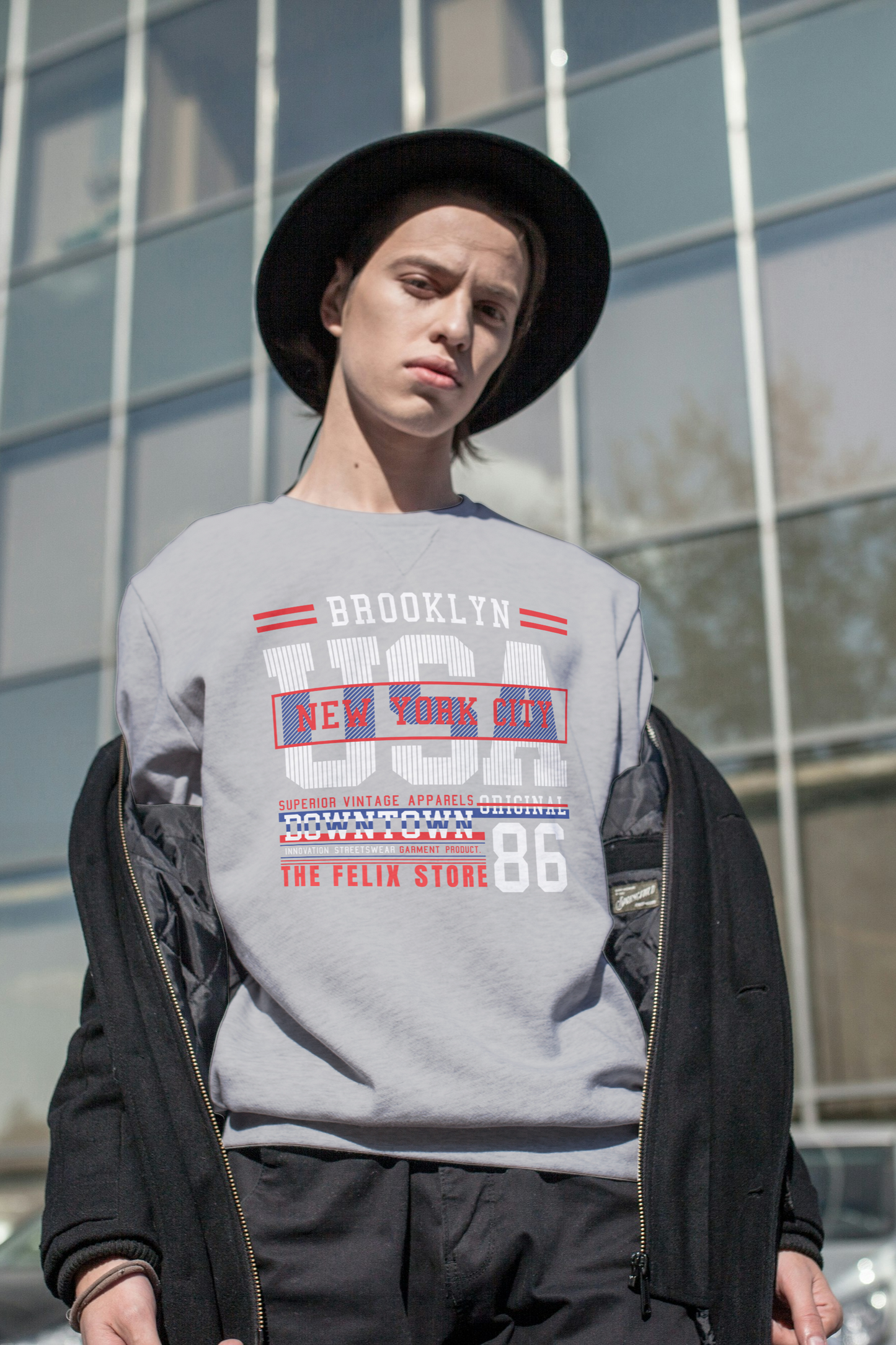 Men’s USA Graphic Sweatshirt | The Felix Store - The Felix Store