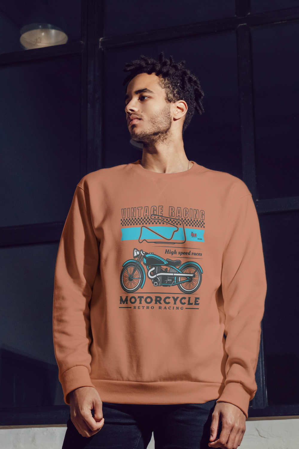 Motorcycle Retro Racing Vintage Sweatshirt - The Felix Store - The Felix Store