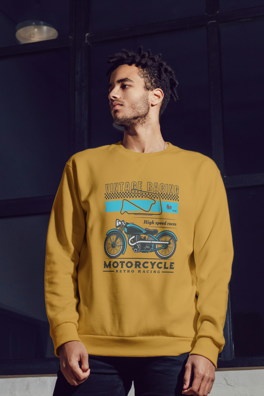 Motorcycle Retro Racing Vintage Sweatshirt - The Felix Store - The Felix Store