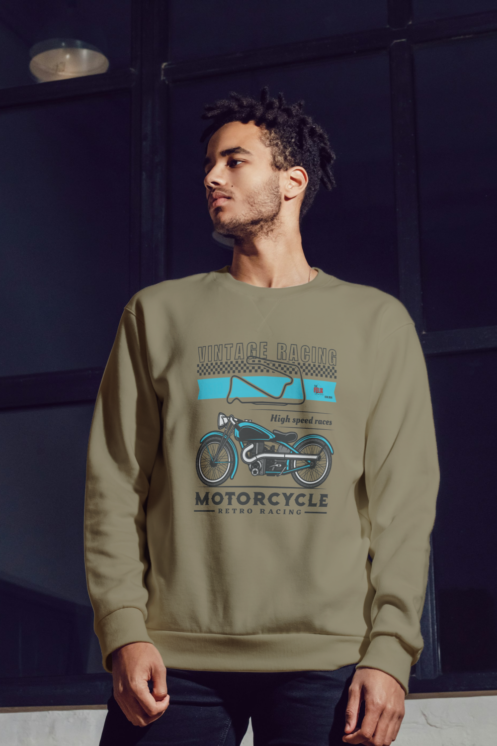 Motorcycle Retro Racing Vintage Sweatshirt - The Felix Store - The Felix Store