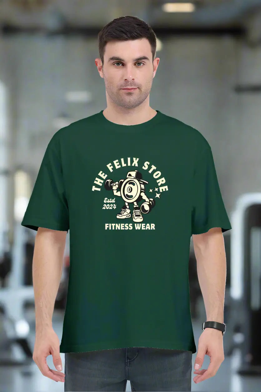 Oversized Classic Barbell T-Shirt | The Felix Store - The Felix Store