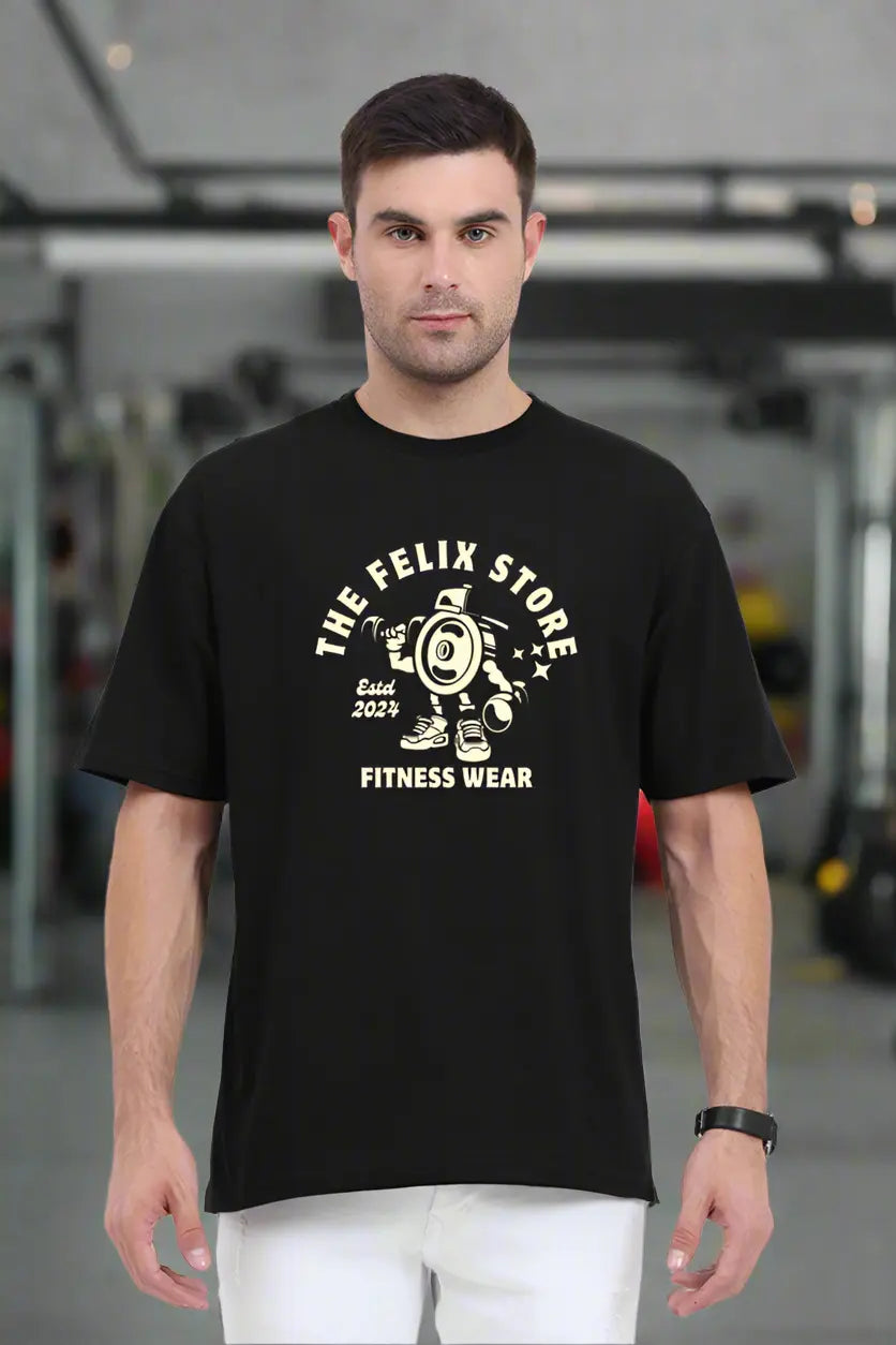 Oversized Classic Barbell T-Shirt | The Felix Store - The Felix Store