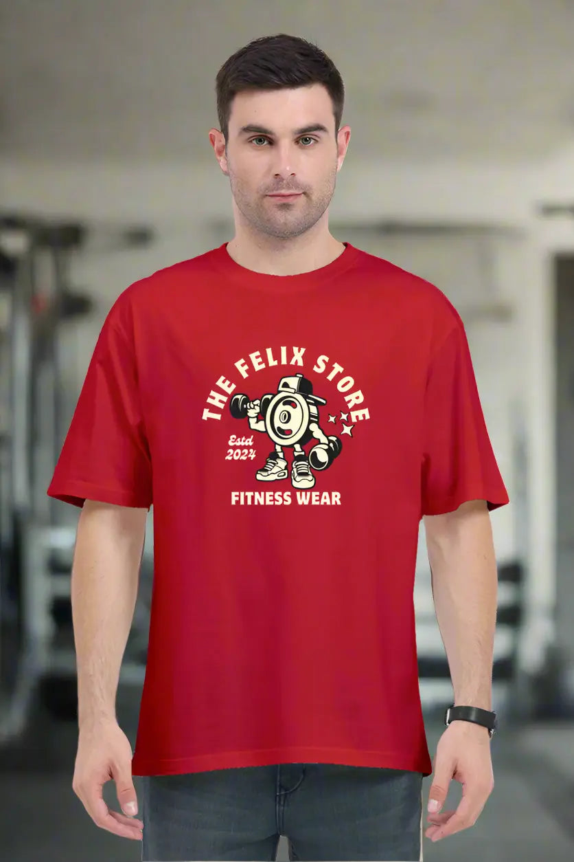 Oversized Classic Barbell T-Shirt | The Felix Store - The Felix Store