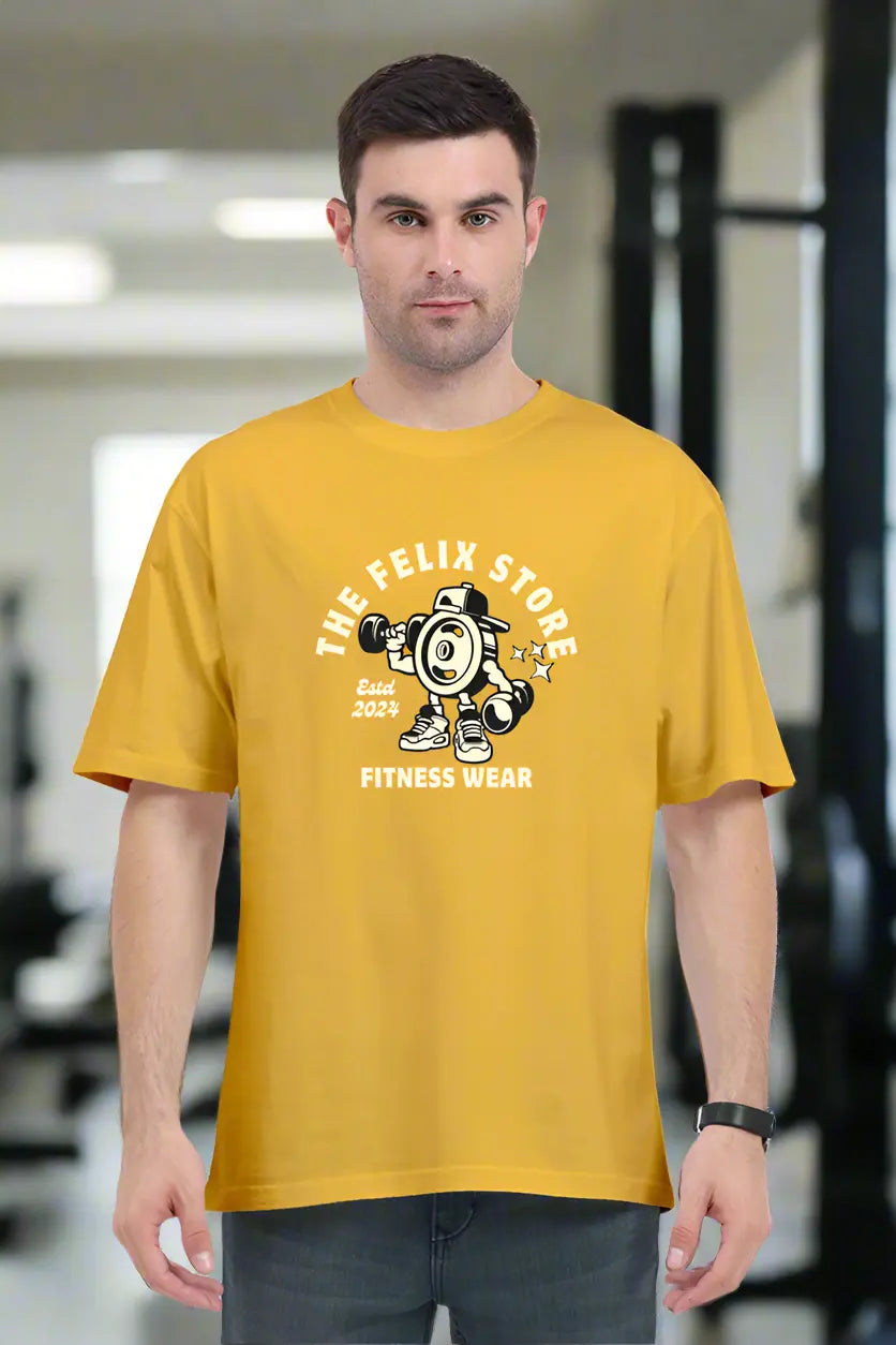 Oversized Classic Barbell T-Shirt | The Felix Store - The Felix Store