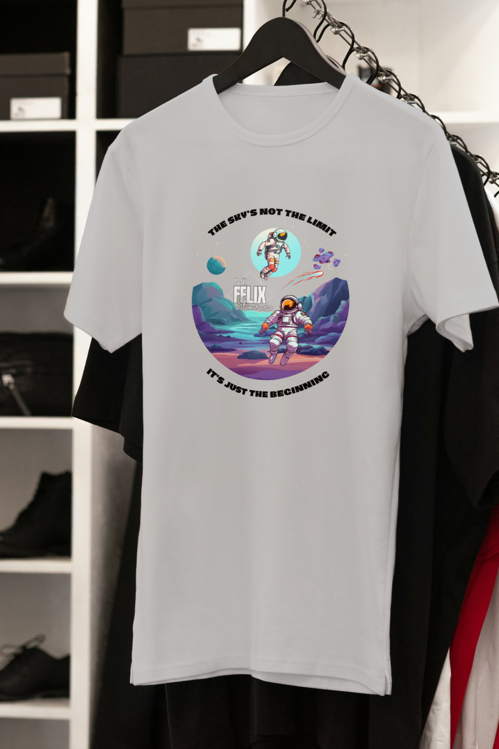 Men’s Astronaut Graphic T-Shirt - 'I Need More Space' | The Felix Store - The Felix Store