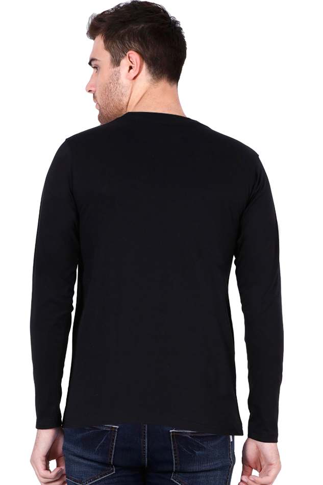 Male Round Neck Full Sleeve Black S - The Felix Store
