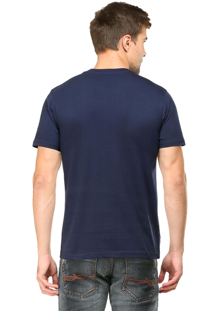 Male Round Neck Half Sleeve Classic Black S - The Felix Store